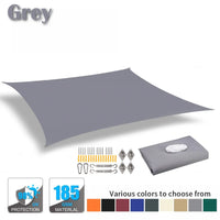 Voile d'ombrage rectangulaire ou carrée anti-UV en Oxford, de 2 x 2 à 6 x 4 m