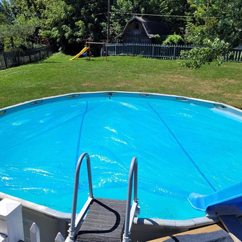 Bâche à bulles ronde isolante en polyéthylène, pour piscine de 1,83 à 3,66 m de diamètre