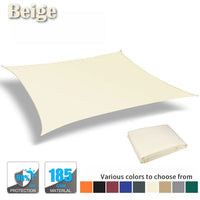 Voile d'ombrage rectangulaire ou carrée anti-UV en Oxford, de 2 x 2 à 6 x 4 m