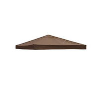 Bâche de tonnelle 3 x 3 m de remplacement, toit simple ou double, polyester 300D