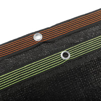 Filet d'ombrage noir PEHD, 4, 6 ou 12 broches, 50 à 90 % d'ombre, 37 tailles