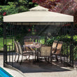 Toit de tonnelle 3x3 m, 1 ou 2 niveaux, vert ou beige, structure non incluse