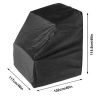Housse de console centrale de bateau en polyester noir, imperméable et anti-UV, 4 dimensions