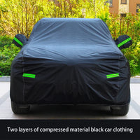 Housse voiture pour Ford Kuga, imperméable, en argent ou noir, avec bandes réfléchissantes