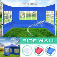 Paroi latérale de tonnelle 3 x 3 m Oxford 210D imperméable, avec fenêtres, structure non incluse