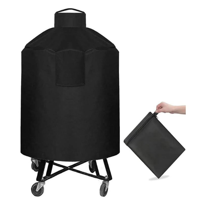 Housse barbecue kamado ronde imperméable et coupe-vent, 80 x 102 ou 90 x 122 cm