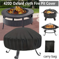 Housse de brasero rond en Oxford 420D anti-UV, à cordon, Ø 92 ou 122 cm
