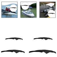 Toile de remplacement pour bimini de bateau 3 arceaux, noire, Oxford PVC, 4 tailles