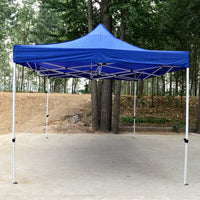 Toit de tonnelle 3x3 ou 2x2 m en Oxford 420D imperméable, rouge ou bleu