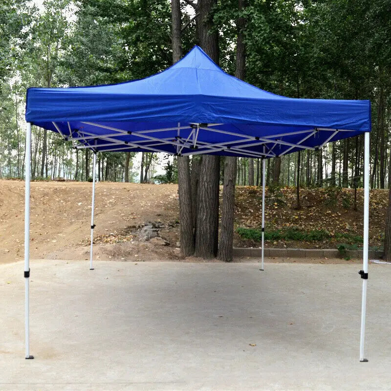 Toit de tonnelle 3x3 ou 2x2 m en Oxford 420D imperméable, rouge ou bleu
