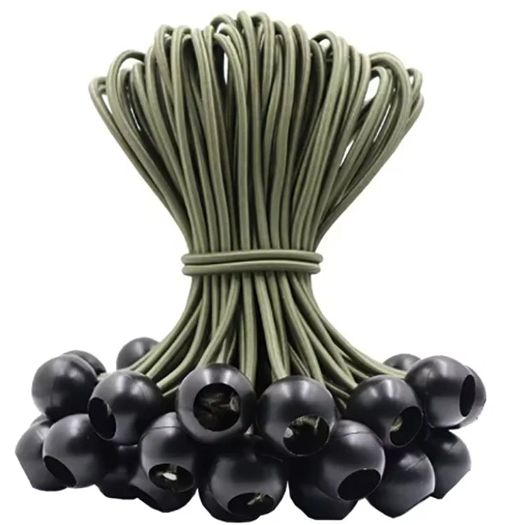 Sandows à boule 15 cm pour bâche et tente, 4 coloris, lot de 2 à 10