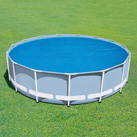 Bâche à bulles piscine ronde 240 ou 300 cm en film PE isolant anti-poussière