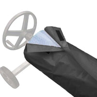Housse enrouleur bâche piscine en polyester 190T enduit d'argent, gris ou noir, 490 x 96 cm
