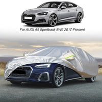 Housse voiture pour Audi A1 Hatchback GB, polyester 270T argent, anti-neige