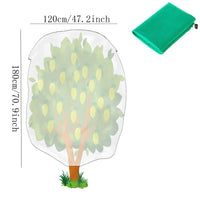Housse d'hivernage verte à fermeture éclair pour plantes et arbustes, 5 tailles