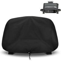 Housse de barbecue en polyester imperméable avec sangles réglables et poche de rangement, 61 x 48 x 33 cm