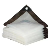 Bâche transparente anti-déchirure pour patio, jardin et poulailler, 4 tailles de 2 x 2 à 3 x 4 m