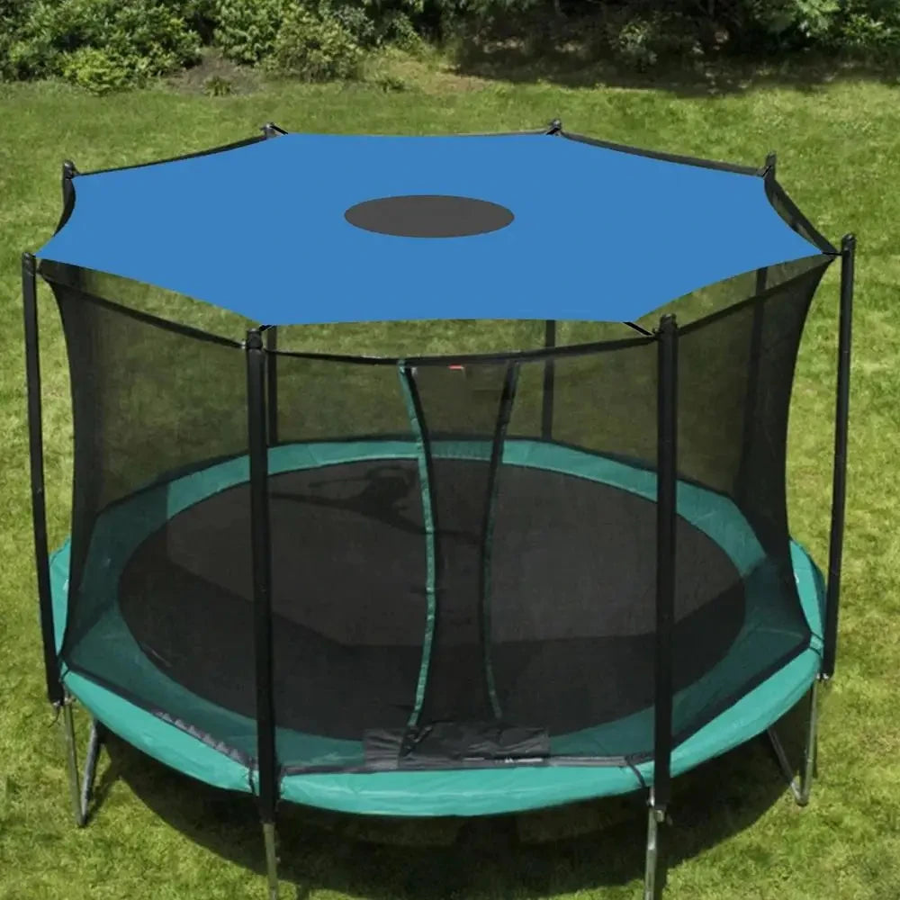 Toit pare-soleil de trampoline anti-UV imperméable, 1,83 à 4,88 m, pour 6, 8 ou 12 poteaux