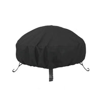 Housse brasero ronde en polyester 420D imperméable avec cordon de serrage, Ø 38 à 127 cm