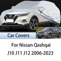 Housse voiture pour Nissan Qashqai J10 J11 J12 2006-2023, argent ou noir, imperméable anti-UV