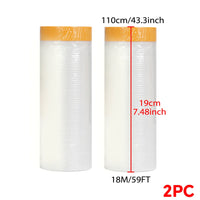 Film de masquage pour peinture avec bande de masquage, rouleau de 18 m, 55 ou 110 cm