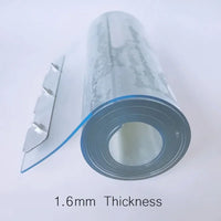 Lanière de rideau PVC transparente pour porte et climatisation, 18 cm x 1,90 à 2,50 m