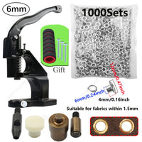 Kit d'œillets en laiton avec presse manuelle, 3 à 10 mm, pour bâche et cuir