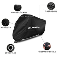 Housse moto pour Ducati Diavel 2011-2015, imperméable, élastique, sac de rangement