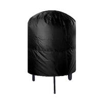 Housse barbecue ronde noire en Oxford, imperméable, anti-UV, 2 tailles
