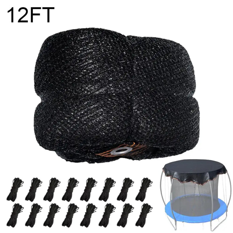 Housse trampoline pare-soleil en filet maille anti-UV, pour trampoline de 1,83 à 4,88 m