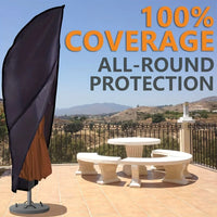 Housse parasol déporté universelle en Oxford imperméable, droite ou banane, de 183 à 280 cm