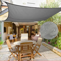 Voile d'ombrage rectangulaire imperméable anti-UV pour terrasse et jardin, 10 tailles, 11 coloris