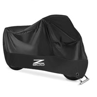 Housse moto pour Kawasaki Z900 2017-2022, polyester 190T noir ou noir et argent, imperméable, anti-UV