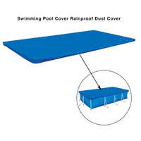 Bâche piscine hors sol rectangulaire bleue imperméable à cordon, anti-UV, de 220x150 à 400x211 cm
