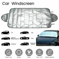 Bâche pare-brise antigel et anti-neige 145 x 90 cm, aluminium 4 couches pour voiture