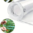 Bâche transparente PVC 0,39 mm à bord de corde blanche et œillets, 11 petites tailles