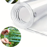 Bâche transparente PVC 0,39 mm à bord de corde blanche et œillets, 11 petites tailles