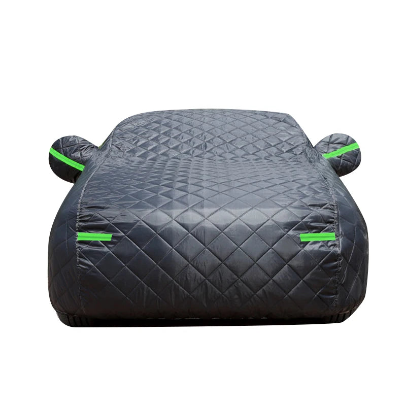 Bâche anti-grêle voiture complète 3 couches Oxford et coton, argent ou noir, berline et SUV