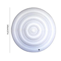 Housse de spa gonflable ronde blanche 145 cm en PVC, pliable, protection pluie et vent