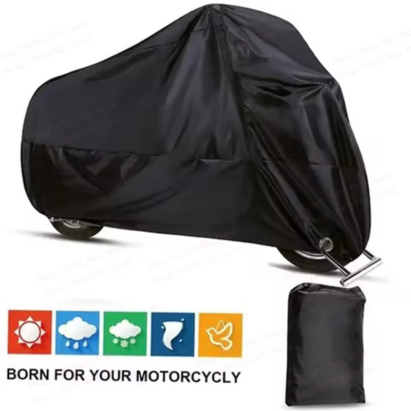 Housse moto pour Honda Gold Wing GL1800, imperméable, anti-poussière, anti-UV, noire ou argent