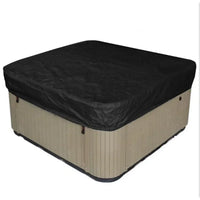 Housse spa carré imperméable anti-UV à cordon de serrage, 4 coloris, de 207 à 231 cm