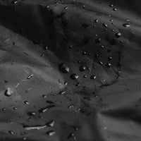 Housse brasero ronde imperméable noire en polyester, 13 tailles de 38 à 148 cm