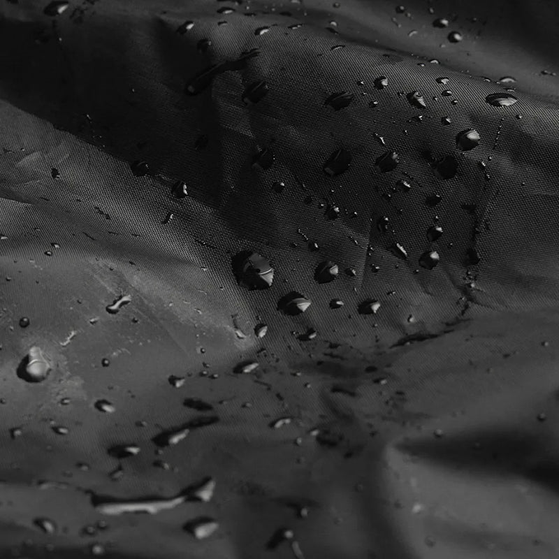 Housse brasero ronde imperméable noire en polyester, 13 tailles de 38 à 148 cm