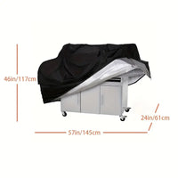 Housse de barbecue imperméable en polyester résistante aux UV, 9 tailles, gris clair ou noir