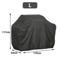 Housse barbecue gaz ou charbon imperméable, Oxford polyester noir, 7 tailles dont une ronde