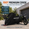 Housse moto complète pour Kawasaki Z900 2017-2026, Oxford 190T imperméable, anti-poussière, 3 bandes réfléchissantes