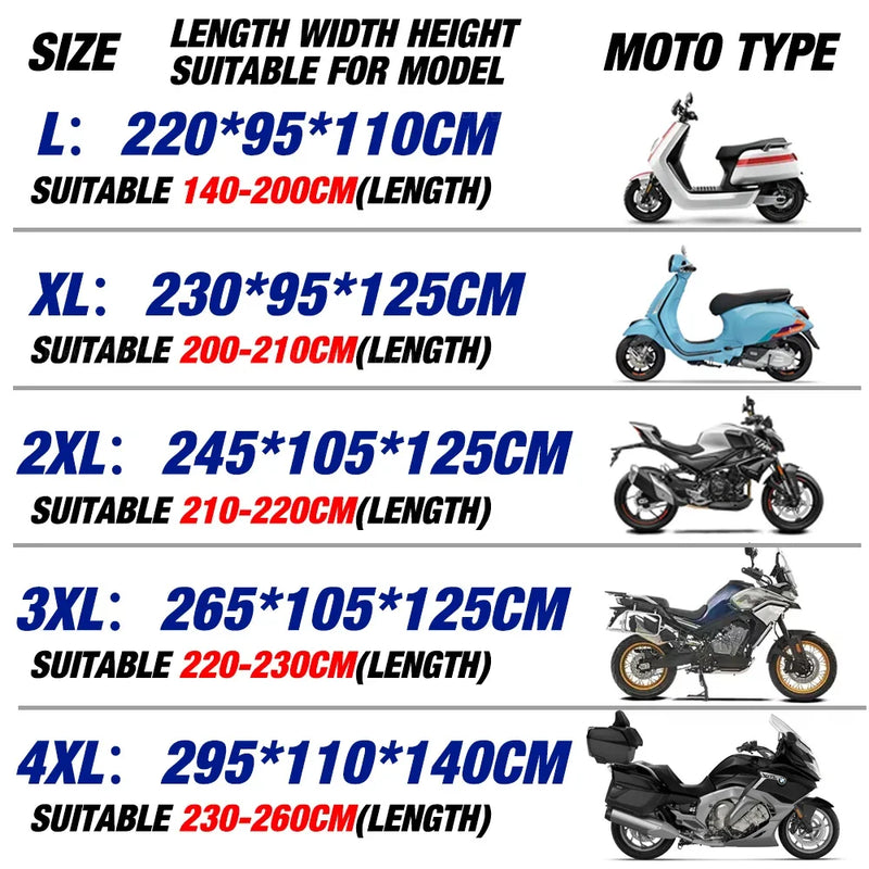 Housse moto pour Honda CRF1100L Africa Twin 2020-2022, polyester 190T argenté, imperméable, anti-UV
