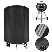 Housse barbecue ronde pour Weber 57 cm, Oxford imperméable à sangles, Ø 70 x 70 cm