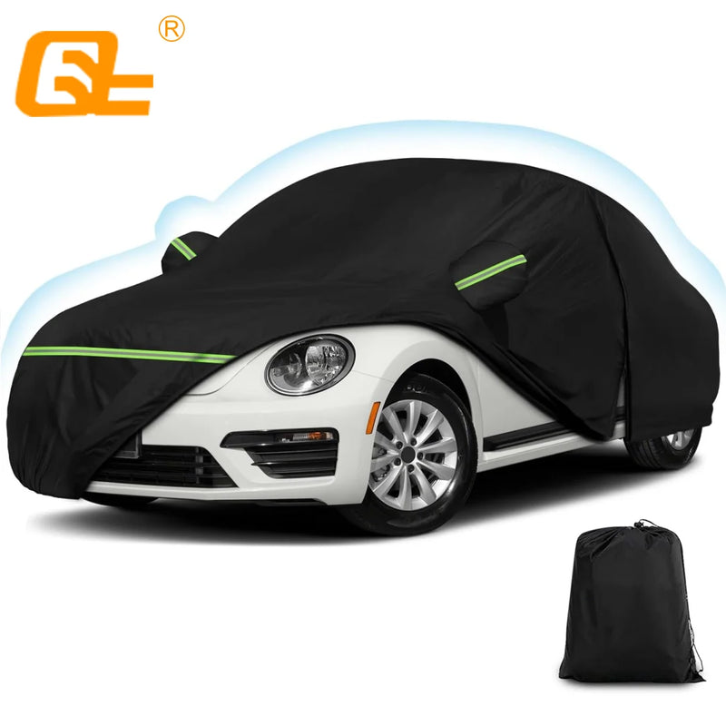 Housse voiture pour Volkswagen New Beetle 1998-2022, noire, polyester 210T imperméable