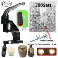 Kit d'œillets en laiton avec presse manuelle, 3 à 10 mm, pour bâche et cuir